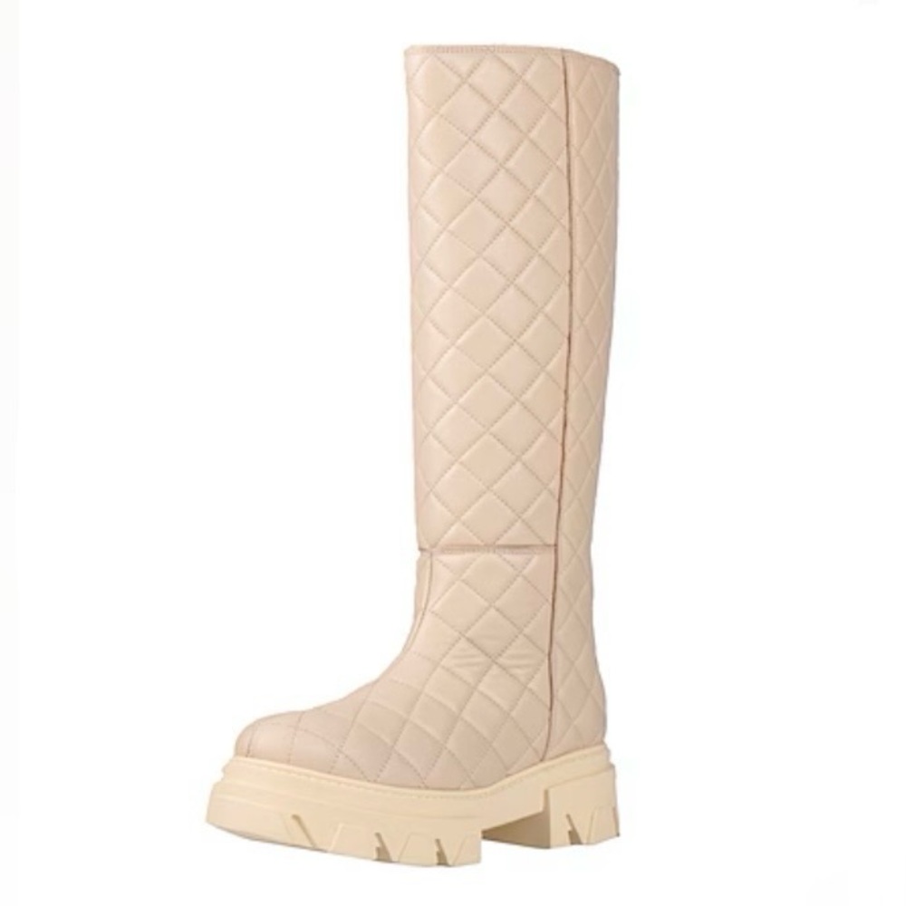 Alohas Katiuska Goal Digger quilted genuine leather knee-high boots. 🤍